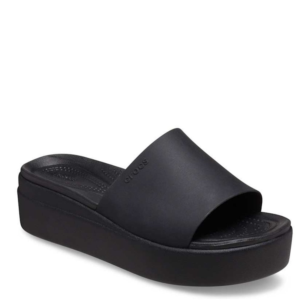 Crocs BROOKLYN SLIDE LOW WEDGE SANDAL size 7W